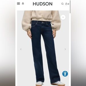 Hudson Jeans- Kelli Low-Rise Loose Straight Jean NWT